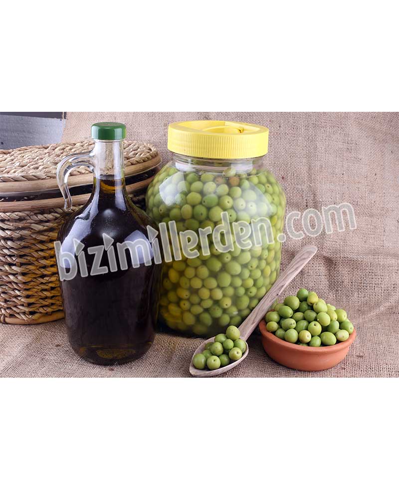 Maraş  Sofralık Yeşil Çizik Zeytin 6kg