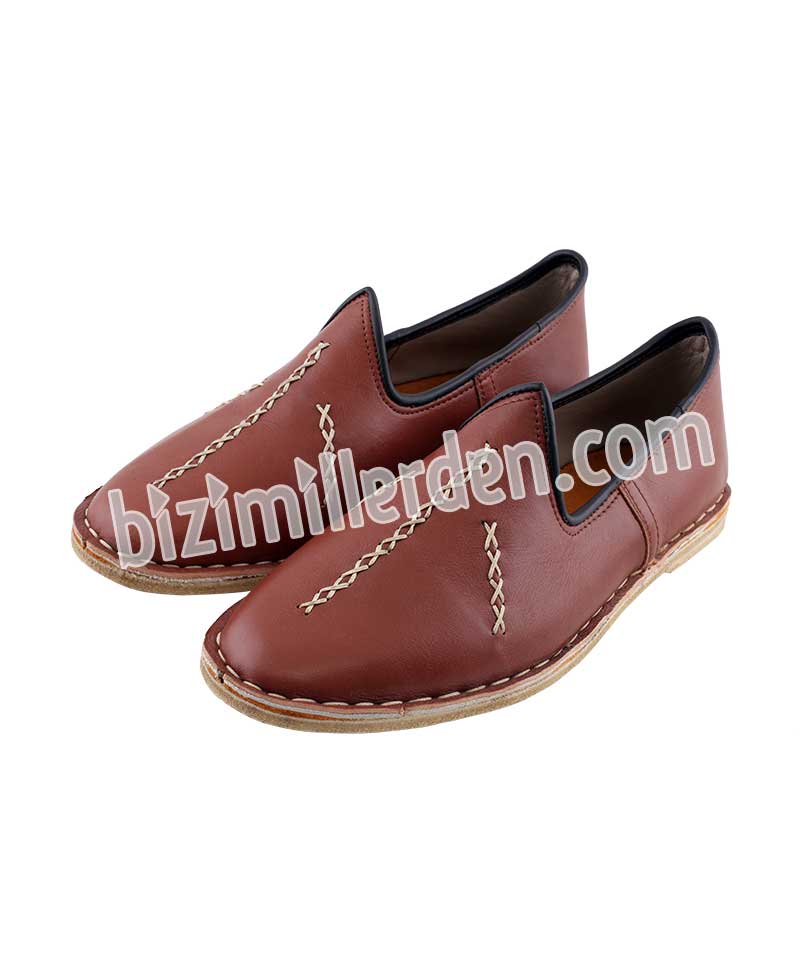 Kahverengi Erkek Osmanlı  Çarığı